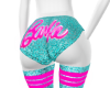 Barbie teal shorts (RLL)