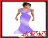 KyD Purple Satin Gown