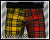 Red Yellow Plaid Pants M