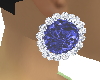 diamond earings blue