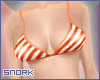 S` Orange Bikini Top