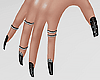 Dina Black Nails