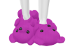 purple bear slippers