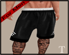 mens black shorts w/tatt