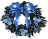 Blue Christmas Wreath