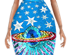 ♦Q Skirt Blue Star RL