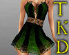 Sexy EmeraldStripedDress
