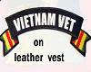 Vietnam Vet Vest leather