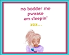 Animated Sleeping Sign