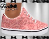 Pink Flowered Sneakers
