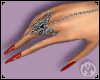 Butterfly Red Nails