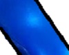Metallic blue white tips