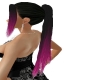 Black Purple long Hair