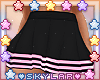 Black/pink Mini Skirt