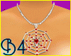*B4* Red Spider Necklace