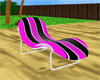 Pink and Black Chaise