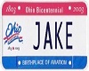 {v} Jake Licence plate