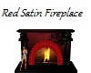 Red Satin Fireplace