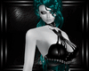 b teal devlace dress