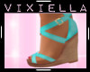 Teal Wedges