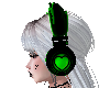 Green heart Headphones