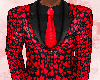 Hearts Suit Jacket Red