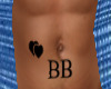 BB Heart Tattoo