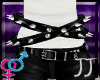 @double spiked belt@
