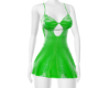 Green With White Dress