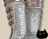 0123 Shiny Silver Boots