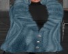 Blue Fem Fur Coat
