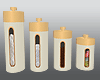 Beige n Copper Canisters