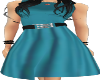 50's retro teal dress