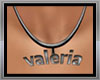 valeria name necklaces