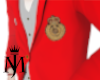 MJ Red Linen Suit Blazer