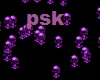 Purple  Skull Particles