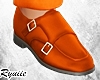 Orange Leather Shoes
