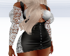 DJM Leather N Lace Dress