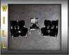 blk / silver chairs