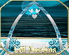 Aqua Wedding Arch