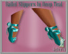 Deep Teal Ballet Slipper