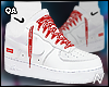 Suprme White AF1s