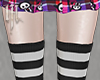 Thigh High Socks Blk&wht