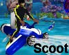 Aqua Scooter Ride Blu