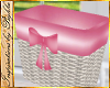 I~Pink Wicker Basket