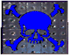 Blue Blinking Skull