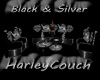 ! BlK&Slv Harley Couch !