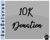 10K Donation Sticker