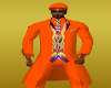 Orange/heart suit Jacket