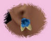 (MLe)Blue rose earrings